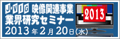 映像関連事業 業界研究セミナー 2013